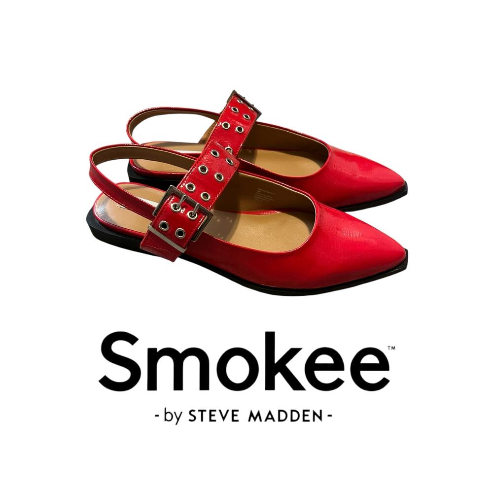 Steve Madden Smokee Flats Red 10 - image 1